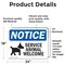 Signmission Service Animals Welcome, 24 in W x Rectangle, Vinyl Decal OS-2PACK-NS-D-1824-L-16556 - alternate 3
